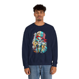 Skeleton Hustler Unisex Sweatshirt Bold Streetwear Graphic For Fearless Dreamers, Hustlers, And Alpha Creators