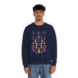 Anubis Balance God Unisex Heavy Blend Sweatshirt Egyptian Mythology Streetwear Graphic Pullover Cosmic Balance Design For Men And Women Perfect For Winter Fashion Festivals And Spiritual Lifestyle