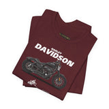 Harley Davidson Sportster Inspired Cruiser Motorcycle Blueprint Graphic Unisex Heavy Cotton Tee Premium Biker Streetwear T Shirt for Riders Enthusiasts Everyday Wear