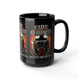 Firefighter Motivational Coffee Mug One Life One Decision Courage Quote Bold Firefighter Design Tribute To Heroes Gift For Firefighters, First Responders, And Everyday Warriors