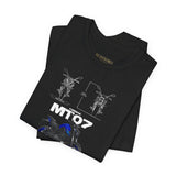 MT07 Inspired Hypernaked Motorcycle Art Unisex Heavy Cotton Tee Bold Rider Streetwear Graphic Apparel