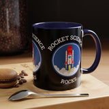 Rocket Science Rocks Accent Coffee Mug 11oz 15oz Space Lover Science Gift Black White Two Tone Ceramic Cup