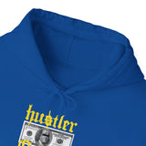 Hustler Original Money Maker Unisex Heavy Blend Hooded Sweatshirt Streetwear Graphic Bold Dollar Bill Print Motivational Entrepreneur Hoodie