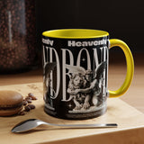 Heavenly Bond Accent Coffee Mug 11oz 15oz Angel And Lion Statue Spiritual Artistic Graphic Ceramic Cup Bold Motivational Streetwear Inspired Fashion Drinkware