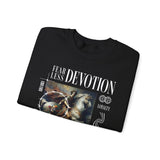 Fearless Devotion Unisex Heavy Blend Crewneck Sweatshirt Courage Loyalty Commitment Graphic Streetwear Pullover