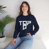 TopG Graphic Unisex Heavy Blend Crewneck Sweatshirt Black Motivational Hustler Streetwear Fitness Entrepreneur Alpha Mindset Pullover