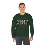 Mars Exploration Unisex Crewneck Sweatshirt Futuristic Space Adventure Graphic Cozy Sci Fi Design Inspirational Streetwear Perfect Gift for Space Lovers and Dreamers