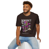 Unisex Softstyle T Shirt Romance Rose Graphic Black Tee Aesthetic Gothic Love Inspired Streetwear Fashion Bold Artistic Outfit