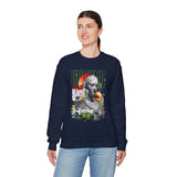 Wicked Supreme Unisex Heavy Blend Crewneck Sweatshirt Statue Art Graphic Pullover Bold Supreme Inspired Streetwear Vintage Aesthetic Fashion