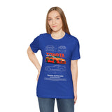Legendary Orange Street Racer Blueprint Tee Unisex Heavy Cotton Retro Tuner Car Art Graphic Shirt for Enthusiasts