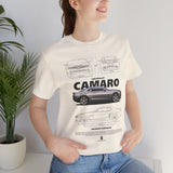 Iconic High Performance Muscle Car Blueprint Art Unisex Heavy Cotton Tee Premium Streetwear For Car Lovers Gearheads Collectors And Everyday Style