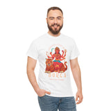 Goddess The Mother Durga T Shirt Divine Shakti Devi Maa Graphic Tee Navratri Durga Puja Festival Wear Hindu Spiritual Devotional Unisex Cotton Casual Streetwear Gift For Devotees
