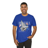Peaceful Dove Floral Unisex Jersey Short Sleeve Tee Comfortable Soft Cotton Motivational Streetwear Graphic T-Shirt Bold Typography Casual Wear Perfect Gift For Friends Birthdays Everyday Style