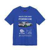 GT3 RS Inspired Track Performance Sports Car Graphic T Shirt Luxury Racing Aesthetic Streetwear Unisex Tee High Speed Motorsport Auto Art Fashion