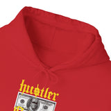 Hustler Original Money Maker Unisex Heavy Blend Hooded Sweatshirt Streetwear Graphic Bold Dollar Bill Print Motivational Entrepreneur Hoodie