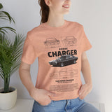 Legendary Retro Muscle Coupe Blueprint Unisex Heavy Cotton Tee Powerful Vintage Streetwear Art Shirt for Car Lovers & Collectors
