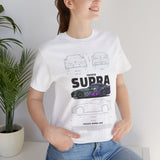 Graffiti Street Art A90 Tuner Car Graphic Unisex Heavy Cotton Tee for Drift Fans Performance Lovers and Urban Streetwear Style