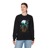 Limit Break Energy Unisex Sweatshirt Motivational Streetwear Power Graphic For Gym Lifestyle Anime Inspired Bold Confidence And Inner Focus