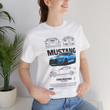 Blue Apex Muscle Coupe Blueprint Art Unisex Heavy Cotton Tee Powerful Street Machine Graphic Shirt for Car Lovers and Collectors
