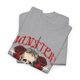 Monsters Skull Guardians Gothic Horror Unisex Heavy Cotton Tee Dark Graphic Halloween Streetwear Bold Vintage Skull T Shirt