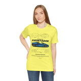 Blue Supercar Roadster Inspired Side Profile Art Unisex Tee Luxury Performance Streetwear Graphic Shirt