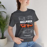 Orange Hypercar Blueprint Unisex Heavy Cotton Tee High Detail Automotive Art Streetwear Graphic for Car Enthusiasts and Daily Wear