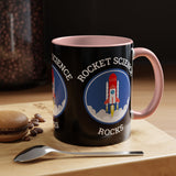 Rocket Science Rocks Accent Coffee Mug 11oz 15oz Space Lover Science Gift Black White Two Tone Ceramic Cup