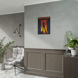 The Silent Stalker Matte Vertical Poster Retro Horror Wall Art Dark Cinematic Halloween Décor Gift for Horror Fans and Fall Aesthetic Homes