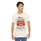 Legendary Orange Street Machine Rear View Unisex Heavy Cotton Tee Powerful JDM Inspired Car Art Graphic Shirt for Collectors and Gearheads