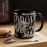 Heavenly Bond Accent Coffee Mug 11oz 15oz Angel And Lion Statue Spiritual Artistic Graphic Ceramic Cup Bold Motivational Streetwear Inspired Fashion Drinkware
