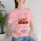Legendary Orange Street Racer Blueprint Tee Unisex Heavy Cotton Retro Tuner Car Art Graphic Shirt for Enthusiasts