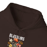 Blossoms Floral Graphic Hoodie Comfortable Unisex Sweatshirt Timeless Charm Streetwear Nature Inspired Empowerment Design Perfect Gift for Garden Lovers Friends Birthdays Cozy Days Casual Wear