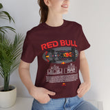 Formula One Style Open Wheel Racing Car Overhead Graphic Unisex Tee Motorsport Performance Streetwear Inspired By Red Bull Racing Colors High Speed Track Culture Design For Racing Fans
