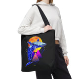 Ballena Cosmic Whale Art Eco Tote Bag Vibrant Geometric Ocean Design Durable Canvas Reusable Shopping Bag Premium Artistic Streetwear Accessory Perfect Gift for Nature Lovers Dreamers and Creative Thinkers
