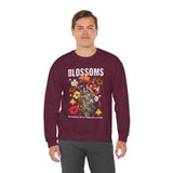 Blossoms Floral Crewneck Sweatshirt Comfortable Unisex Pullover Timeless Charm Streetwear Nature Inspired Empowerment Design Perfect Gift for Garden Lovers Friends Birthdays Cozy Days Casual Wear