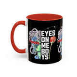 Eyes On Me Boys Medusa Accent Coffee Mug 11oz 15oz Mythological Streetwear Bold Empowerment Design Perfect Gift for Coffee Lovers Friends Birthdays Daily Motivation