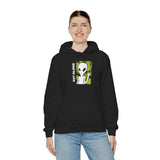 Not Alone Alien Unisex Hoodie UFO Graphic Pullover Sweatshirt Cartoon Extraterrestrial Sci Fi Space Themed Conspiracy Inspired Paranormal Streetwear