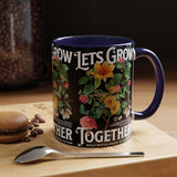 Heart Flower Accent Coffee Mug Bold Anatomical Heart Floral Design Motivational Ceramic Cup Empowering Symbol of Love Strength and Vitality Perfect Gift for Coffee Lovers Friends Birthdays Office Desk and Cozy Tea Moments