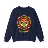 Unisex Kathakali Crewneck Sweatshirt Heavy Blend Pullover Kerala Traditional Dance Art Graphic Indian Culture Onam Festival Malayalam Heritage Design