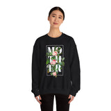 Mother Floral Crewneck Sweatshirt Comfortable Unisex Pullover Bold Typography Botanical Graphic Streetwear Gift For Mom Mother’s Day Birthday Cozy Everyday Wear
