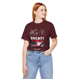 Italian Superbike Panigale Style Racing Motorcycle Graphic Unisex Heavy Cotton Tee Premium Streetwear T Shirt for Riders Bikers Enthusiasts and Everyday Wear