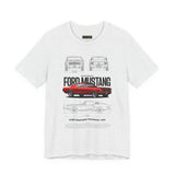 Ford Mustang Classic 1965 Fastback Muscle Car Illustration Unisex Heavy Cotton Tee Retro Collector Streetwear Gift Shirt