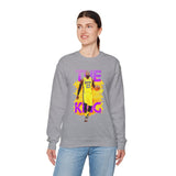 The Court Monarch Unisex Sweatshirt Motivational Basketball Streetwear Bold Athletic Pullover for Champions Dreamers and Sports Lovers