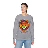 Kathakali Crewneck Unisex Sweatshirt Heavy Blend Pullover Kerala Traditional Dance Art Graphic Indian Culture Onam Festival Malayalam Heritage Design