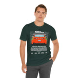 Legendary Orange Street Machine Rear View Unisex Heavy Cotton Tee Powerful JDM Inspired Car Art Graphic Shirt for Collectors and Gearheads