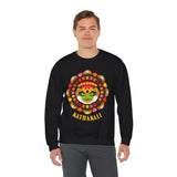 Kathakali Crewneck Unisex Sweatshirt Heavy Blend Pullover Kerala Traditional Dance Art Graphic Indian Culture Onam Festival Malayalam Heritage Design