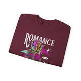 Romance Rose Unisex Heavy Blend Crewneck Sweatshirt Graphic Pullover Black Gothic Aesthetic Love Inspired Streetwear Fashion Artistic Outfit
