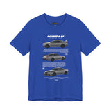 Japanese Performance Skyline Style Coupe Unisex Streetwear Tee High Speed Racing Car Graphic Shirt JDM Culture Drift Inspired Automotive Art Design Urban Fashion For Car Lovers