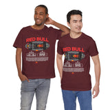 Formula One Style Open Wheel Racing Car Overhead Graphic Unisex Tee Motorsport Performance Streetwear Inspired By Red Bull Racing Colors High Speed Track Culture Design For Racing Fans
