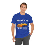 JDM Street Racing Legend Skyline R34 Inspired Supra MK4 Style Unisex Graphic Tee Japanese Drift Car Culture Motorsport Streetwear Shirt